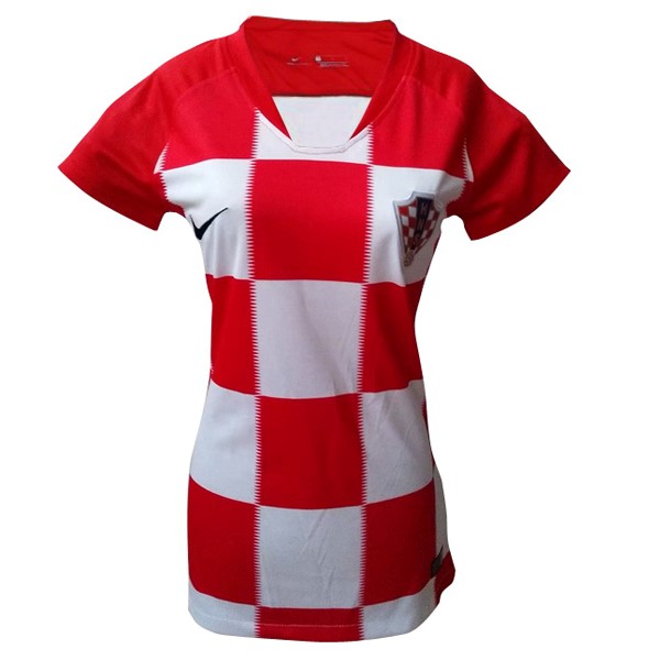 Camiseta Croacia 1ª Mujer 2018 Rojo